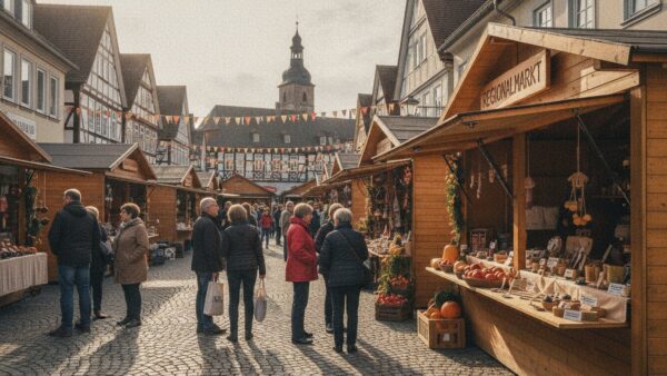 verkaufsoffener sonntag oktober 2026 herbstmarkt Herbstmarkt neben geöffneten Läden am verkaufsoffenen Sonntag im Oktober 2026