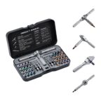 VMAN Ratschen Schraubendreher Set 40 in 1 magnetisch mit S2-Stahlbits und biegsamer Welle