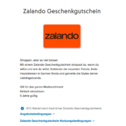 Paypal: 15% Rabatt auf Zalando Gutscheine