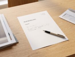 Zeitschriften-Abo kündigen: Kündigungsschreiben, Zeitschriften und Kugelschreiber auf dem Tisch
