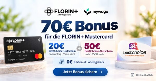 FLORIN 70 Bonusangebot FLORIN 70 Bonusangebot