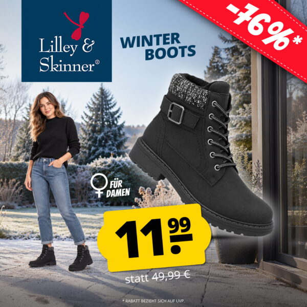 HB Lilley und Skinner Damen Winter Boots MOB DEU