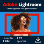 Adobe Lightroom inkl. Lightroom Classic 1 TB, 1 Jahr, PC/Mac, Digital Download