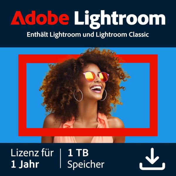 Adobe Lightroom inkl. Lightroom Classic 1 TB, 1 Jahr, PC/Mac, Digital Download
