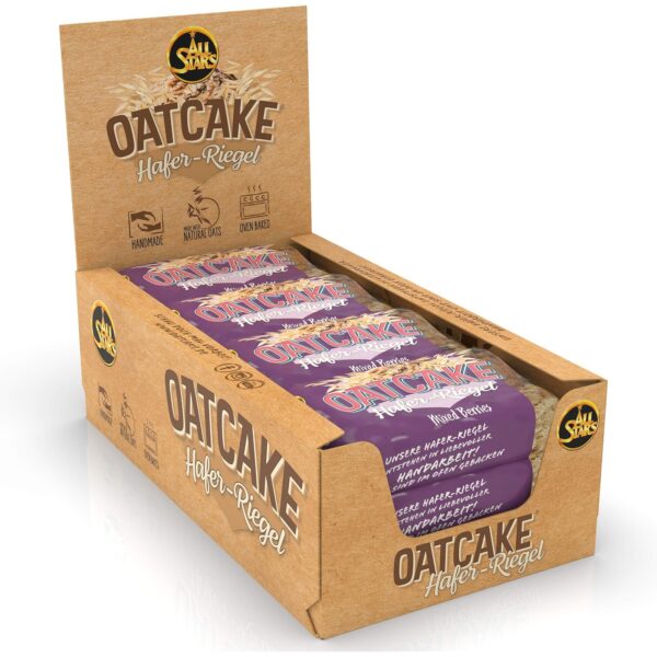 all stars oatcake mixed berries 12x80g ALL STARS Oatcake Haferriegel Mixed Berries 12 x 80 g