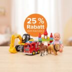 Amazon: 25% Rabatt beim Kauf von 2 Spielzeug-Artikeln