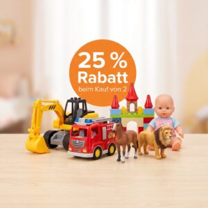 Amazon: 25% Rabatt beim Kauf von 2 Spielzeug-Artikeln
