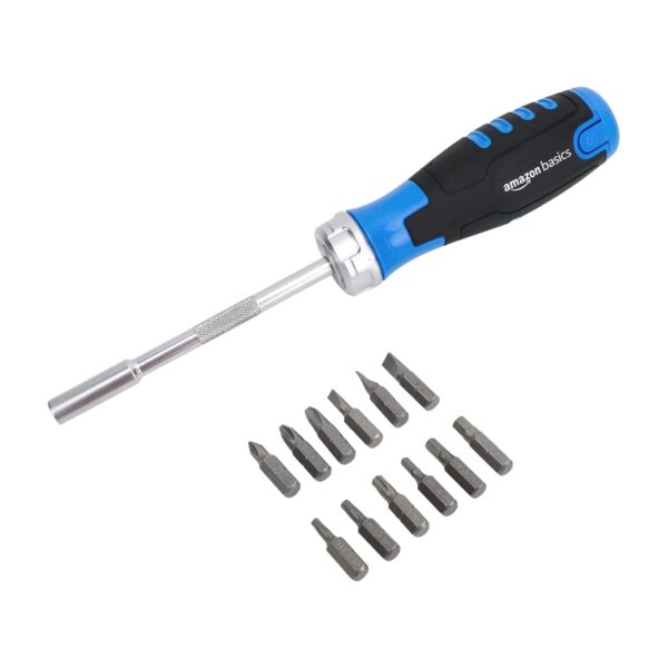 Amazon Basics Magnetischer Ratschen-Schraubendreher 12 in 1