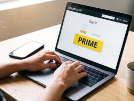 amazon.com Prime anmelden am Laptop