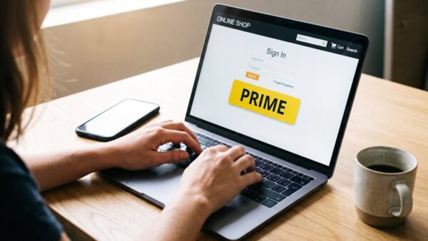 amazon.com Prime anmelden am Laptop
