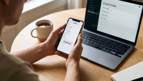 amazon.com Prime kündigen per Smartphone mit End Membership