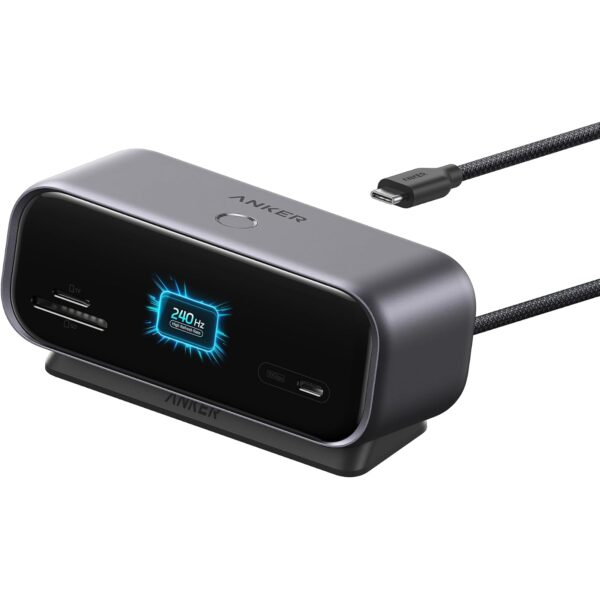anker nano 10 in 1 usb c hub smart display Anker Nano 10-in-1 USB-C Hub mit Smart Display & Dual Monitor Docking Grau