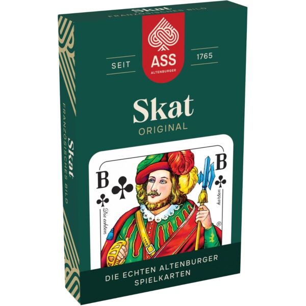 ass altenburger skat franzoesisches bild Ass Altenburger FSC Skat, französisches Bild in Faltschachtel
