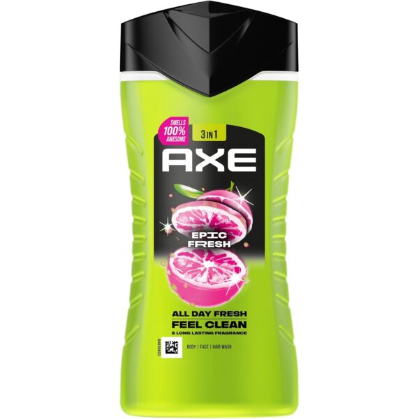 axe 3in1 duschgel shampoo epic fresh 250ml 1 Axe 3in1 Duschgel & Shampoo Epic Fresh 250 ml
