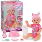 BABY Born Emma 43 cm Babypuppe mit Click & Play, 10 Funktionen