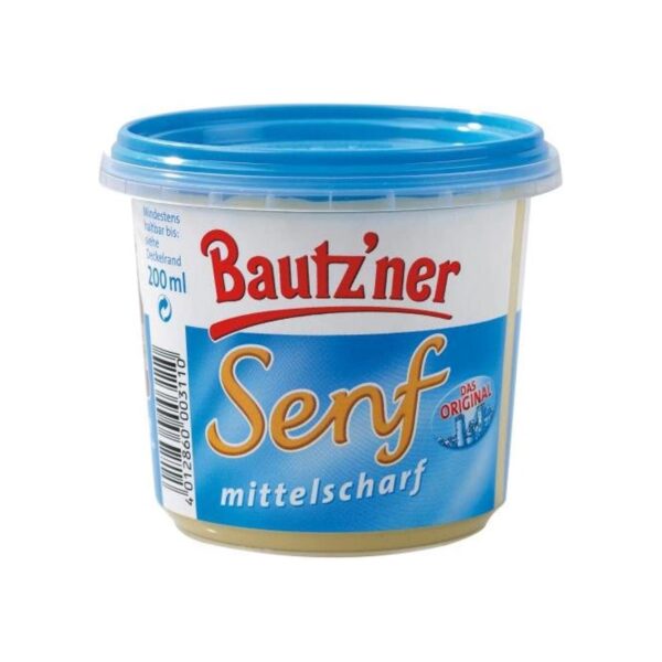 Bautz'ner Senf mittelscharf 200 ml Becher