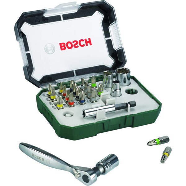 bosch schrauberbit ratschen set 26 teilig Bosch Professional 26tlg. Schrauberbit- und Ratschen-Set 2607017322