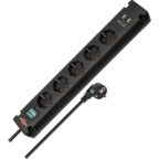Brennenstuhl Bremounta Steckdosenleiste 5-Fach mit USB-Ladefunktion schwarz 5-fach