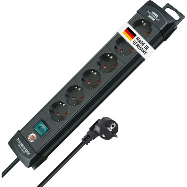brennenstuhl premium line 6 fach wandmontage 3m Brennenstuhl Premium-Line, Steckdosenleiste 6-Fach für die Wandmontage, 3m