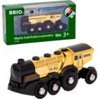 BRIO World Goldene Batterielok mit Licht und Sound