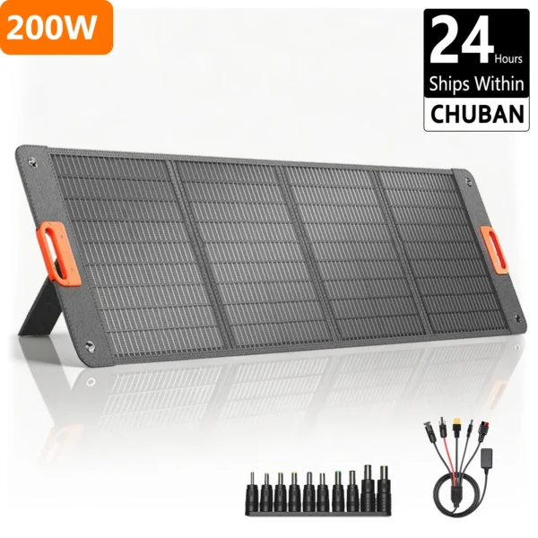 chuban 200w solarpanel faltbar CHUBAN 200W faltbares Solarpanel 21V mit 5-in-1-Kabel