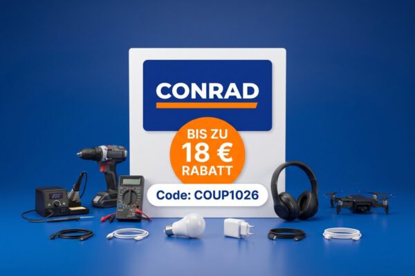 conrad gutschein coup1026 Conrad Gutschein: 12€ Rabatt ab 150€ Bestellwert, PRO-Mitglieder 18€