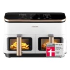 Cosori CAF-R904-WDE Dual-Korb Airfryer mit Sichtfenster, 8,5 Liter