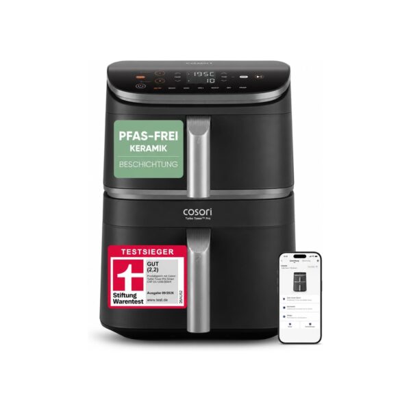 COSORI Turbo Tower Pro Smart Heißluftfritteuse 10,8 L