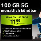 crash Allnet Flat 100 GB 5G im Vodafone-Netz monatlich kündbar für 11,99€/Monat
