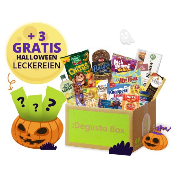 Degusta Box Halloween-Aktion: Box mit 3 Gratis-Produkten