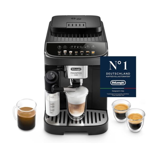 De'Longhi Magnifica Evo ECAM292.81.B Kaffeevollautomat mit LatteCrema-Milchsystem