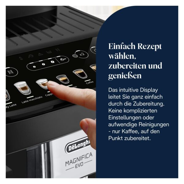 delonghi magnifica evo ecam292 81 b kaffeevollautomat detail 3 De'Longhi Magnifica Evo Kaffeevollautomat – Detailansicht 2