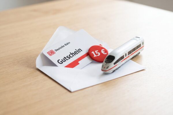 deutsche bahn 15 euro gutschein brief Deutsche Bahn 15-€-Gutschein per persönlichem Anschreiben