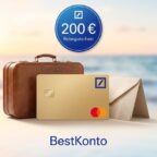 Deutsche Bank BestKonto mit 200 Euro Reisegutschein
