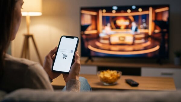 Höhle der Löwen heute: Couch mit Fernseher und Smartphone für die Produktsuche