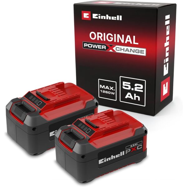 Einhell Akku-Twinpack Power X-Change 18 V 5,2 Ah (2 Akkus)