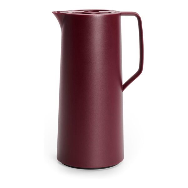 emsa motiva isolierkanne 1 liter weinrot Emsa Motiva Isolierkanne, 1 Liter, Quick-Press-Verschluss, 12h heiß, 24h kalt, Glaskolben, Made in Germany, Nordisches Design, weinrot, N41702