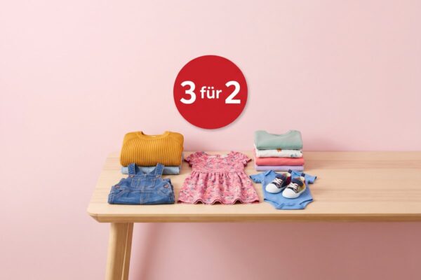 Ernsting's family: 3 für 2 auf das gesamte Kindersortiment