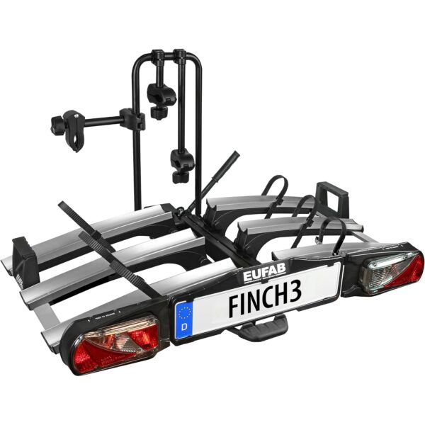 eufab 11598 fahrradtraeger finch 3 fahrraeder EUFAB 11598 Fahrradträger FINCH für 3 Fahrräder, schwarz