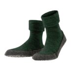 FALKE Herren Cosyshoe Stoppersocken Grün Melange