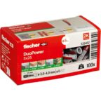 fischer DuoPower 5 x 25 Universaldübel, 100 Stück