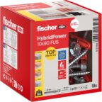 fischer HybridPower 10 x 90 FUS Dübelset mit Sechskantschrauben