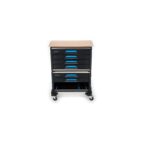 GEDORE Werkzeugwagen WorkMo B3 mit 6 Schubladen und Holzplatte, 1110 WMW-3