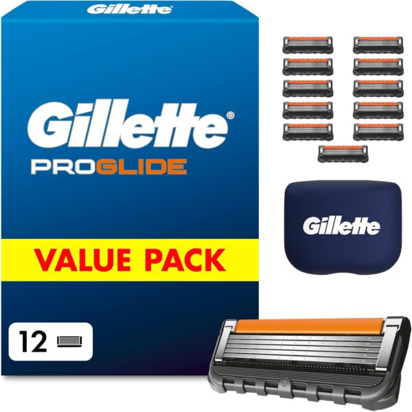 gillette proglide rasierklingen 12er Gillette ProGlide Rasierklingen Herren, 12 Ersatzklingen + Schutzkappe
