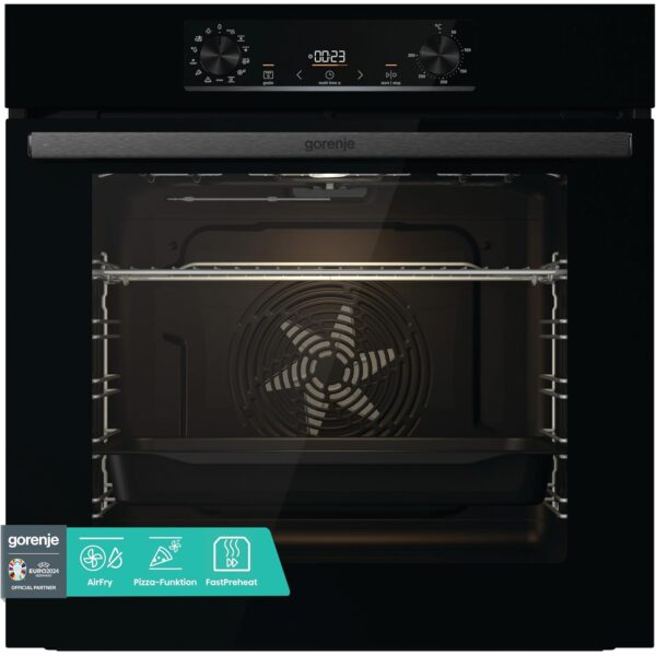 Gorenje OptiBake BOS6737 E02B Einbau-Backofen, 77 Liter, schwarz
