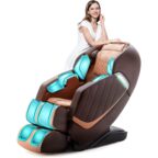 HealthRelife 3D Massagesessel mit 24 Luftkissen in Braun