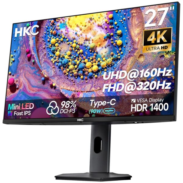 hkc g27m7pro 4k gaming monitor mini led HKC 27 Zoll 4K Gaming Monitor UHD 160Hz/FHD 320Hz Mini LED IPS G27M7Pro