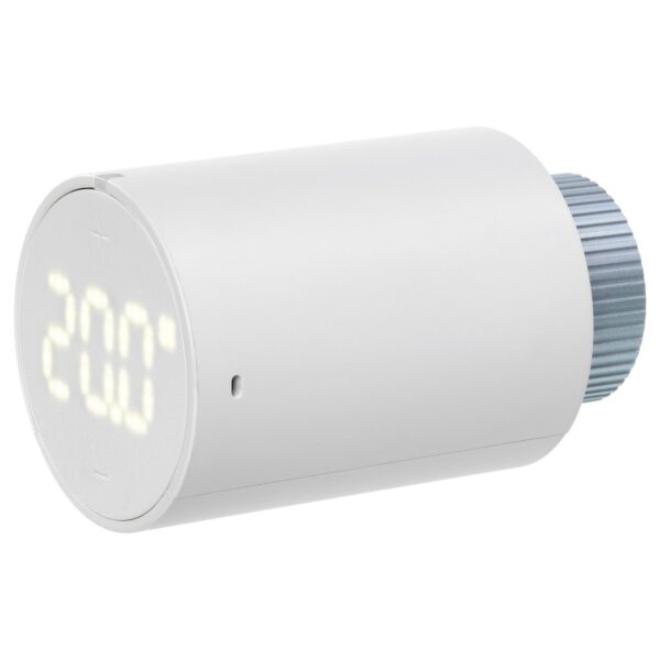 IKEA LILJEBAGGE Heizkörperthermostat in Weiß mit Temperaturanzeige