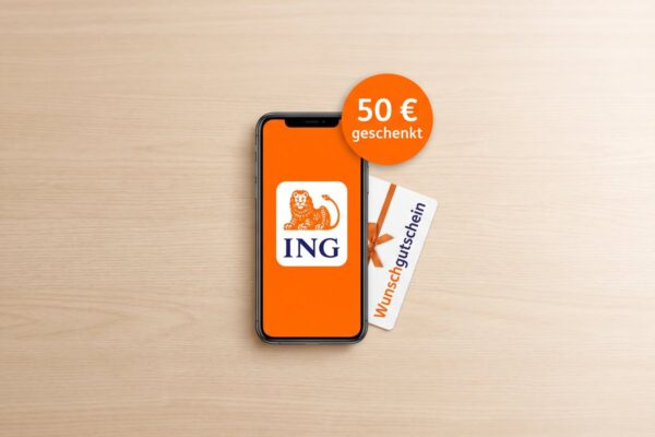 ING Extra-Konto: 50€ Wunschgutschein für 100€ Einzahlung