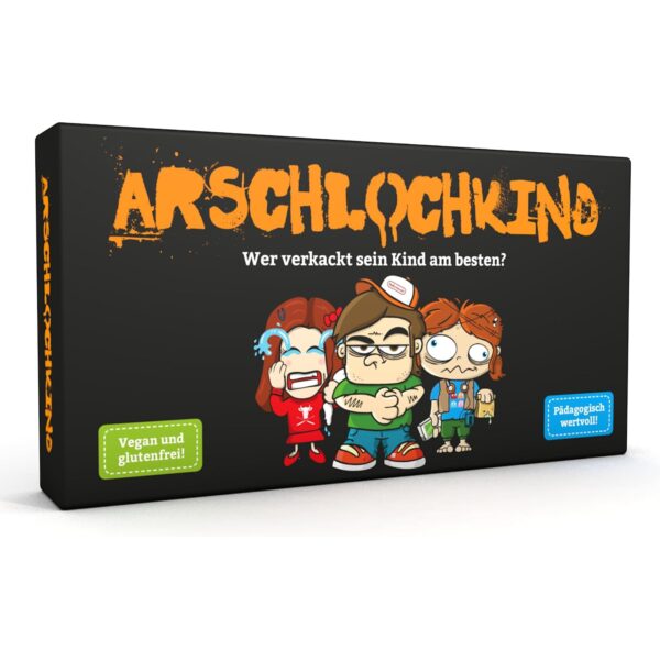 kampfhummel arschlochkind kartenspiel KAMPFHUMMEL Arschlochkind – Wer verkackt sein Kind am besten? Kartenspiel